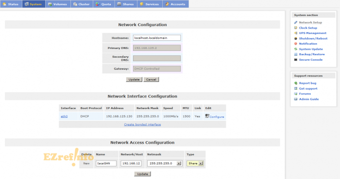 setup ISCSI SAN with Openfiler