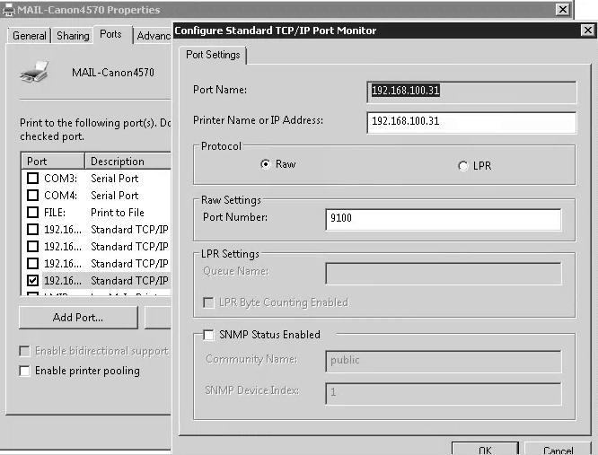 network printer shows offline