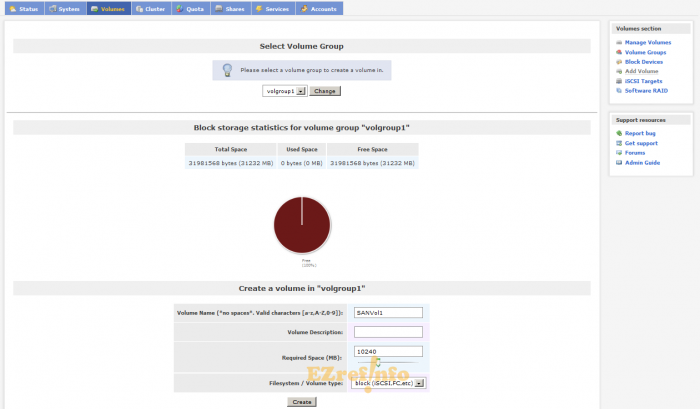 setup ISCSI SAN with Openfiler