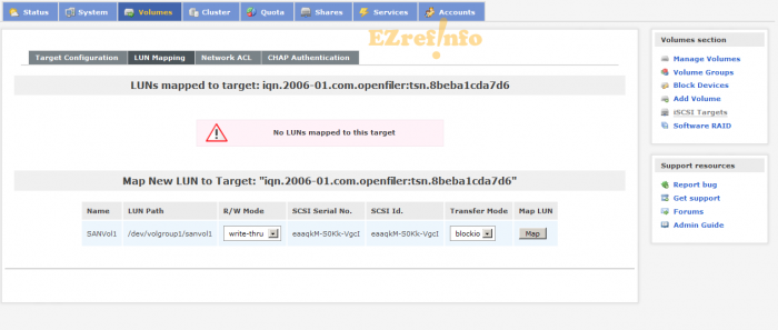 setup ISCSI SAN with Openfiler