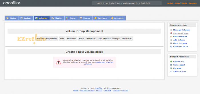 setup ISCSI SAN with Openfiler