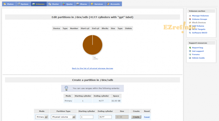 setup ISCSI SAN with Openfiler