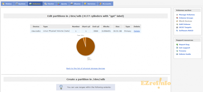 setup ISCSI SAN with Openfiler