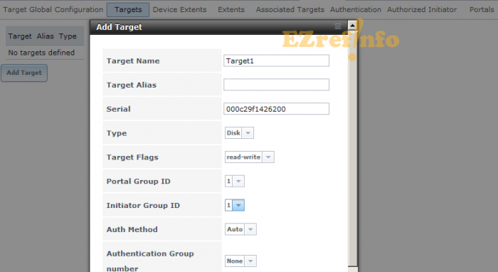 setup ISCSI SAN with FreeNAS